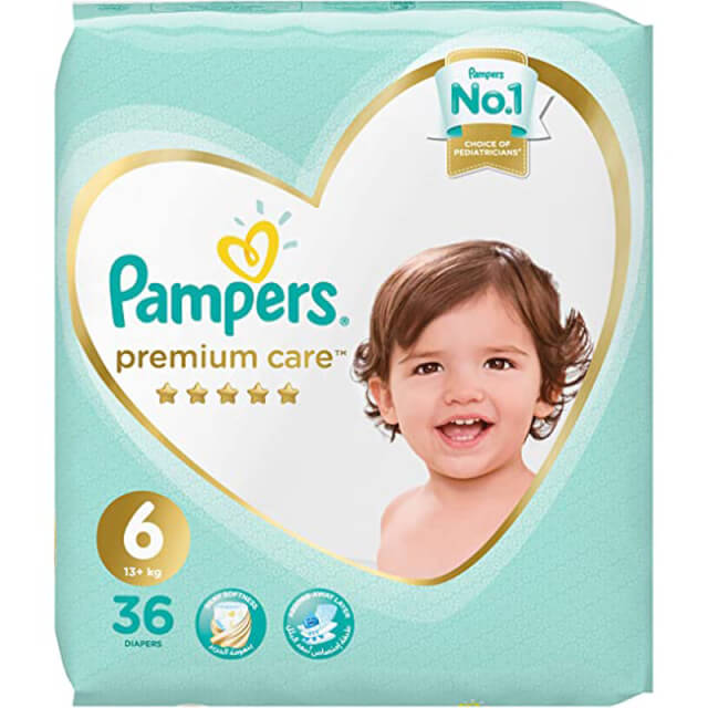 Pampers Premium Care, Size 6, 13+kg, 36ct