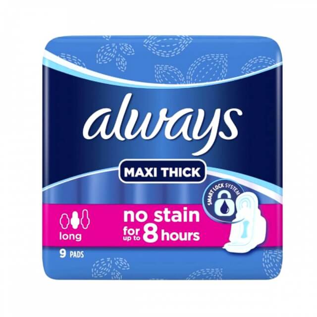 Always Maxi Thick Pads Long 8ct