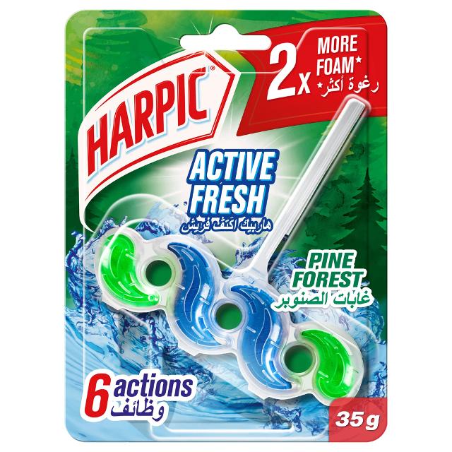 Harpic Active Fresh Power 6 Toilet Cleaner Pine Forest - 35G