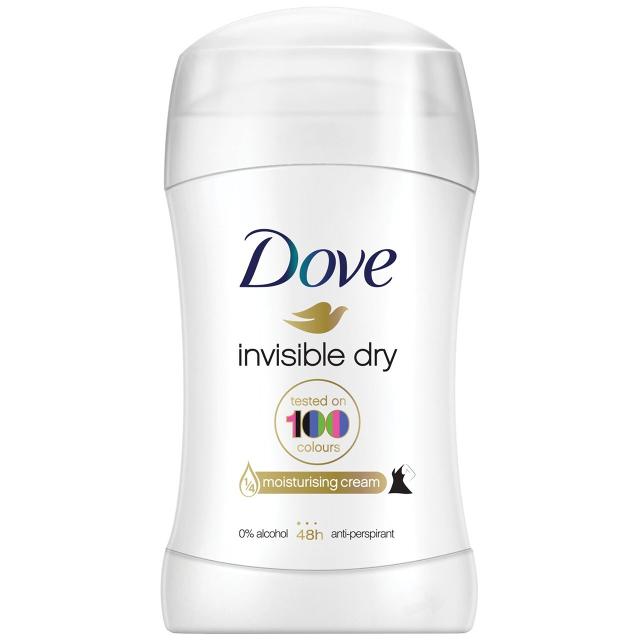 Dove Invisible Dry 48 hours Deodorant Stick for Moisturizing Protection 40ml