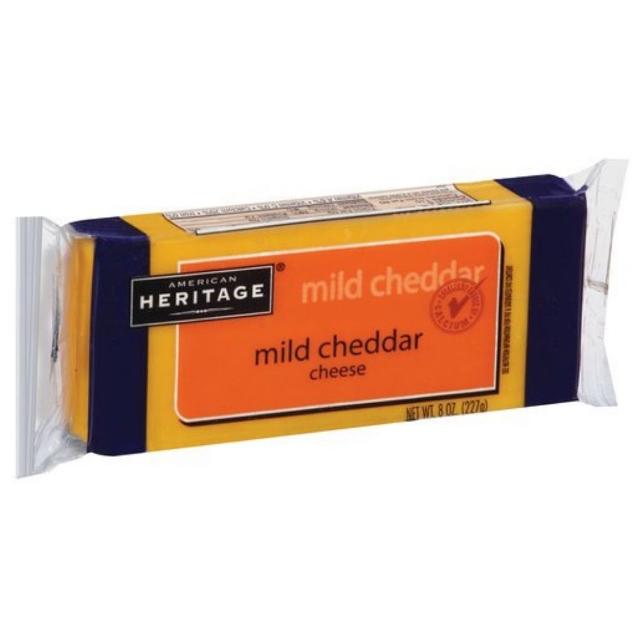 American Heritage Mild Cheddar Cheese Block 226.79g