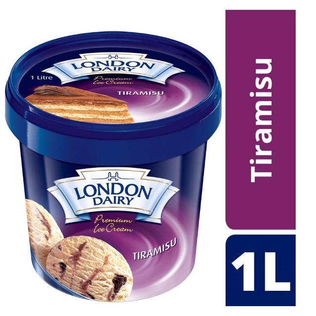London Dairy Tiramisu Ice Cream 1Litre