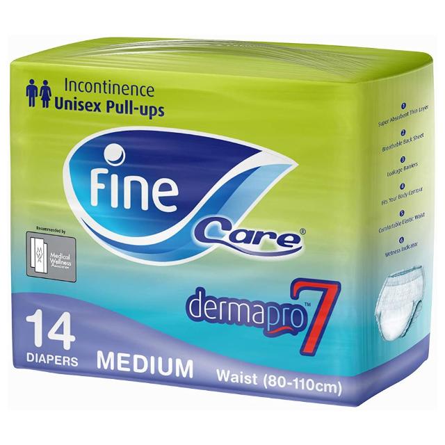 Fine Adult Diapr Cre-Pull-Up Med Unsx14S