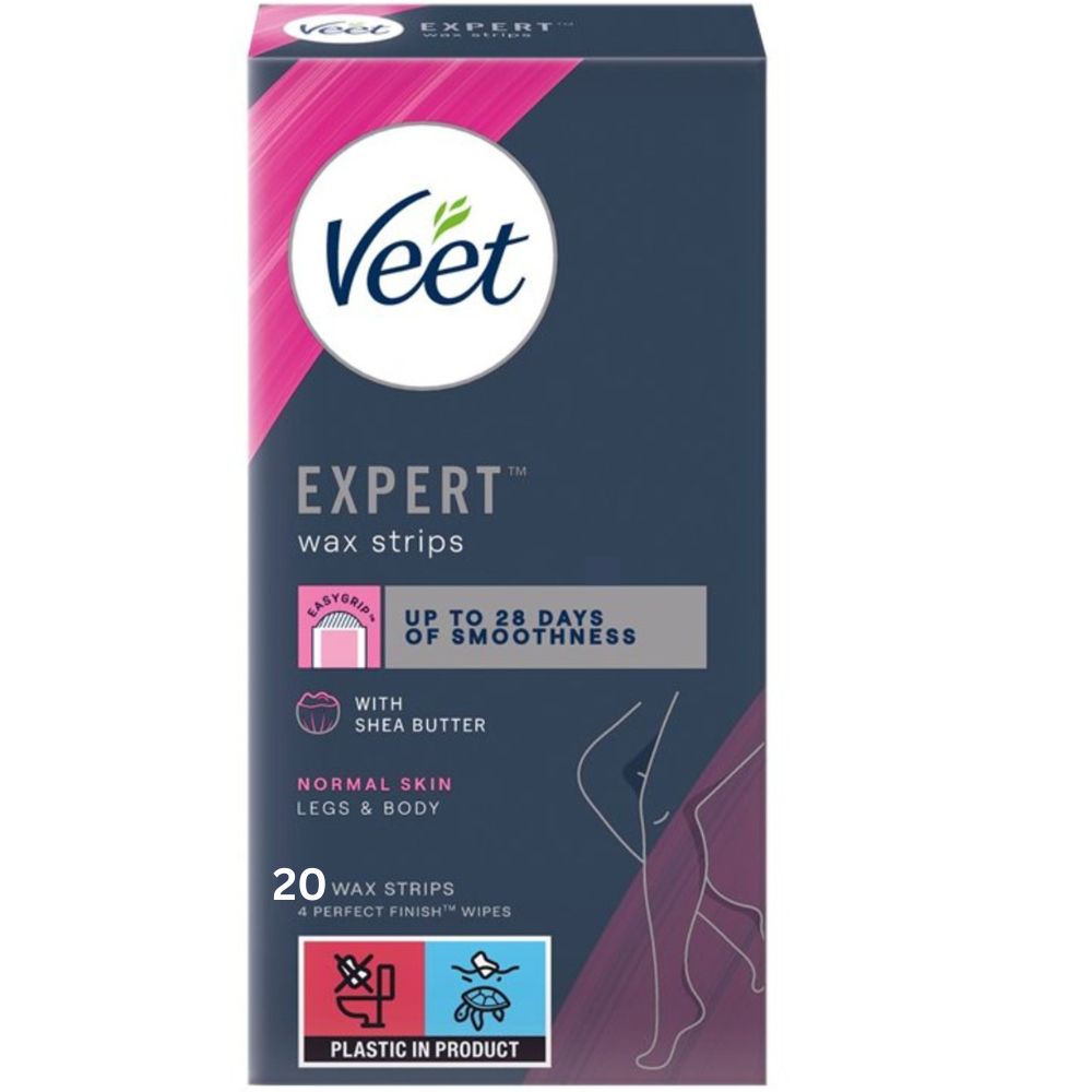 Veet Hair Removal Cold Wax Strips Normal Skin 20pcs