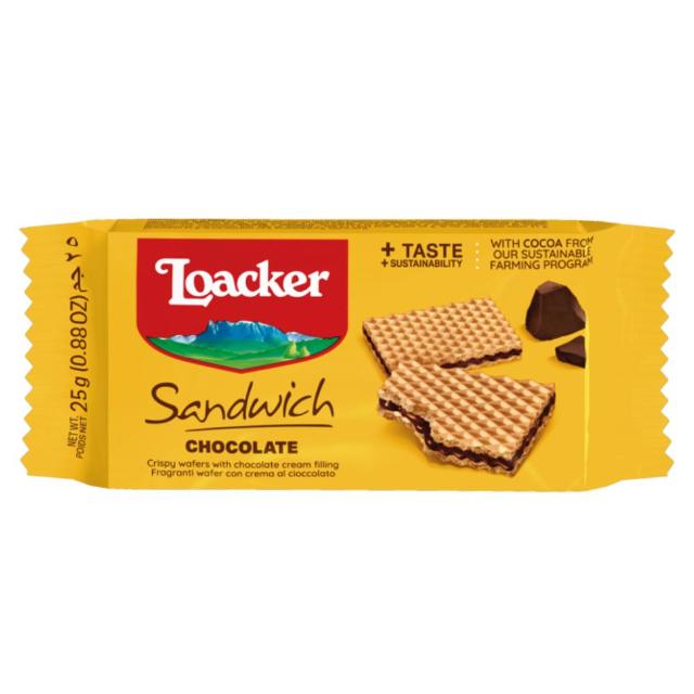 Loacker Sandwich Chocolate 25g