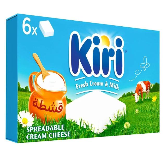 Kiri Spreadable Cream Cheese Squares 6 Portions 108g