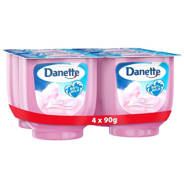 Danette Dessert Cotton Candy Flavour 4 x 90g