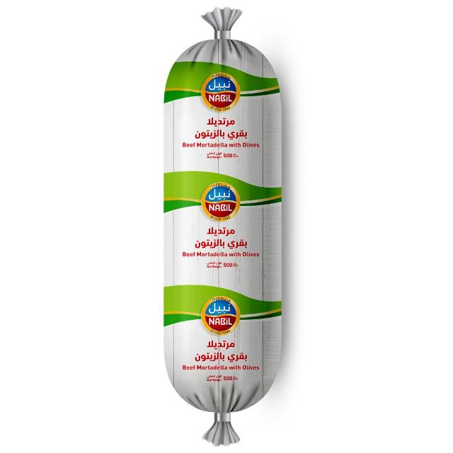 Nabil Beef Martadella With Olives 500g