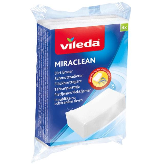 Vileda Miraclean Dirt Eraser (1 x 4 pieces)