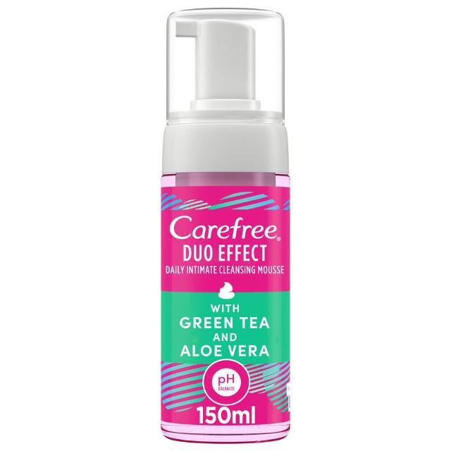Carefree Intimate Cleansing Mousse Green Tea Aloe Vera 150ml