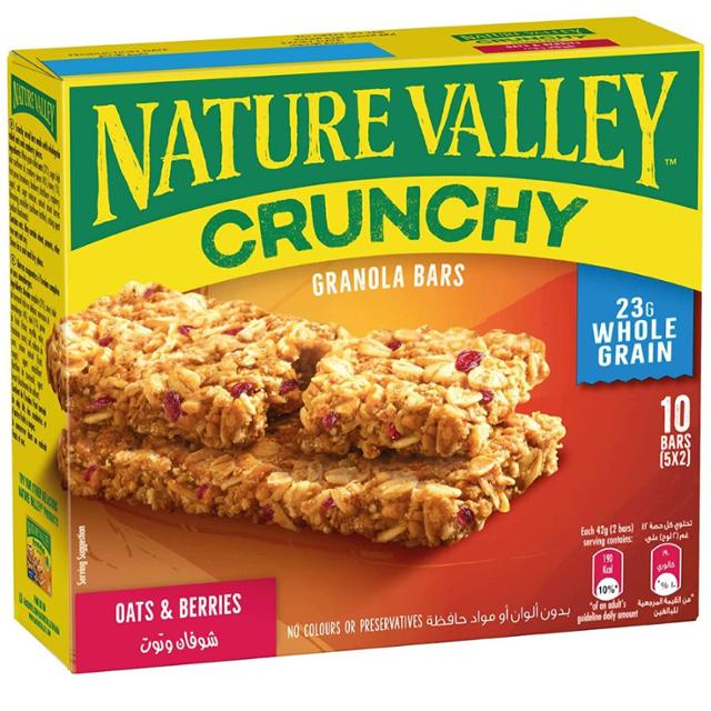 Nature Valley Crunchy Granola Bar Oats And Berries 5 x 42g