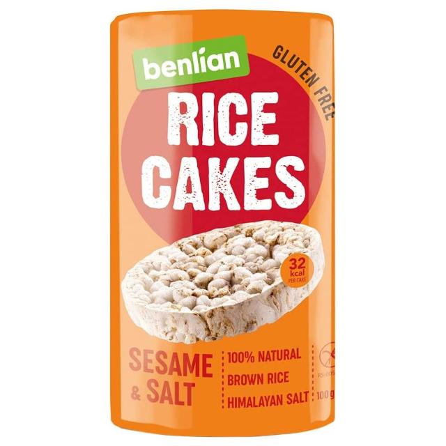 Benlian Rice Cakes Sesame & Salt 100g