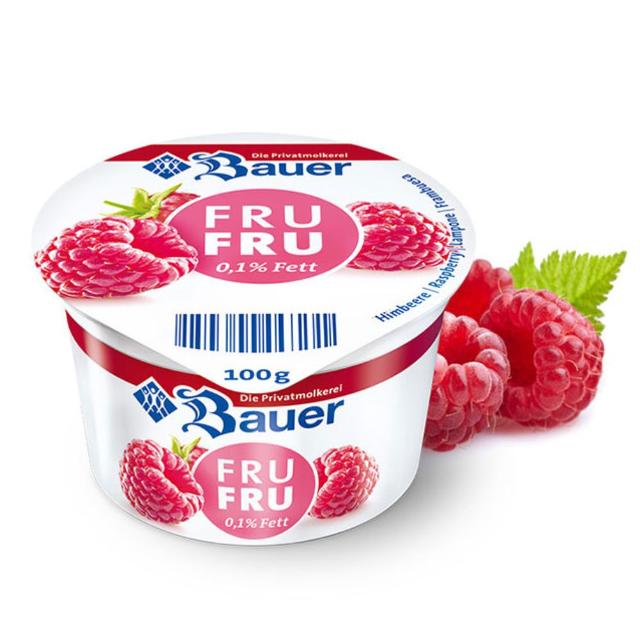 Bauer Fru Fru Raspberry Flavored Yogurt 100g