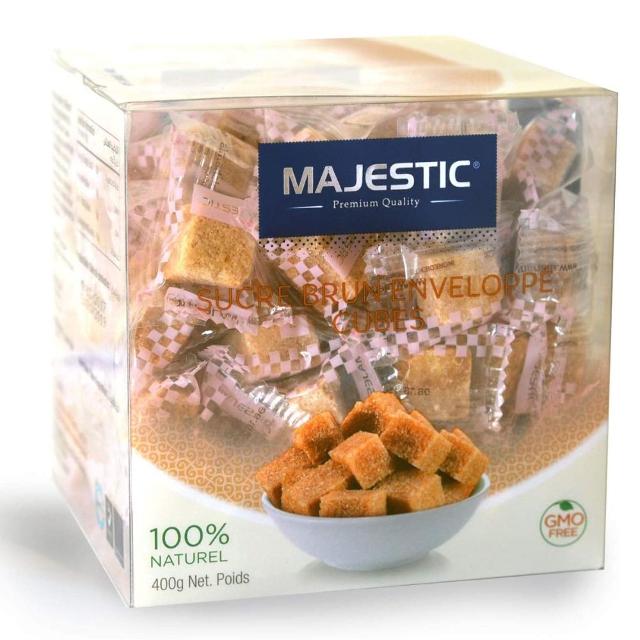 Majestic Wrapped Brown Sugar Cubes 400g