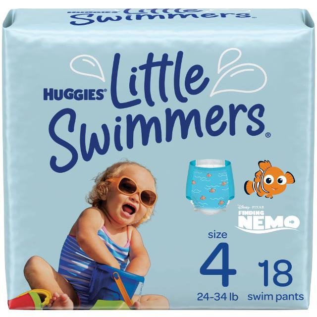 Huggies Little Swimmers Swim Diapers, Size 4, 18 Ct
