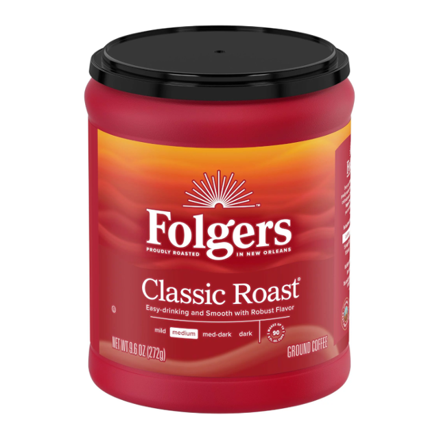 Folgers Classic Roast Ground Coffee, 272g