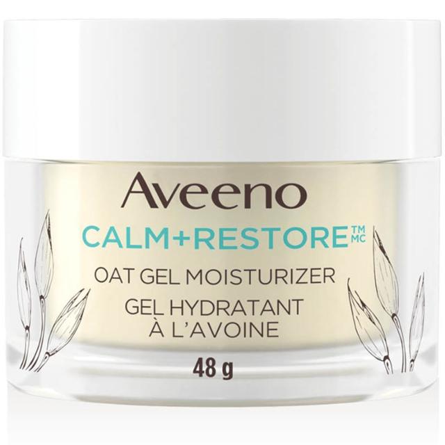 Aveeno Calm + Restore Oat Gel Facial Moisturizer for Sensitive Skin 48g