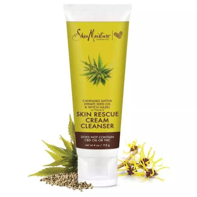 SheaMoisture Cannabis Sativa Hemp Cream Cleanser for Sensitive & Dry Skin