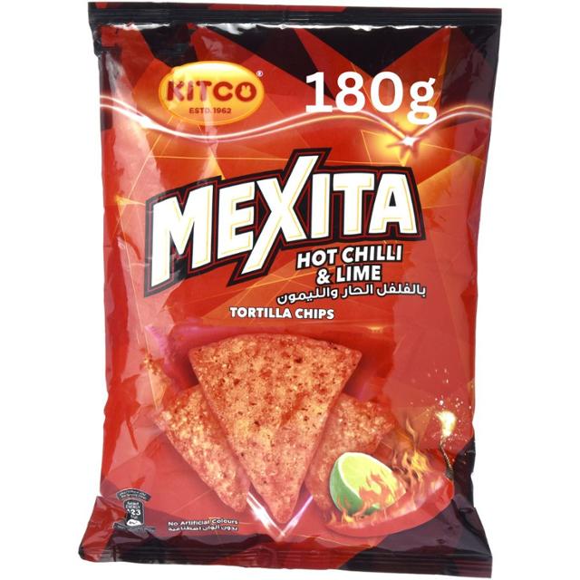 A - Kitco Mexita Hot Chilli & Lime Tortilla 130g