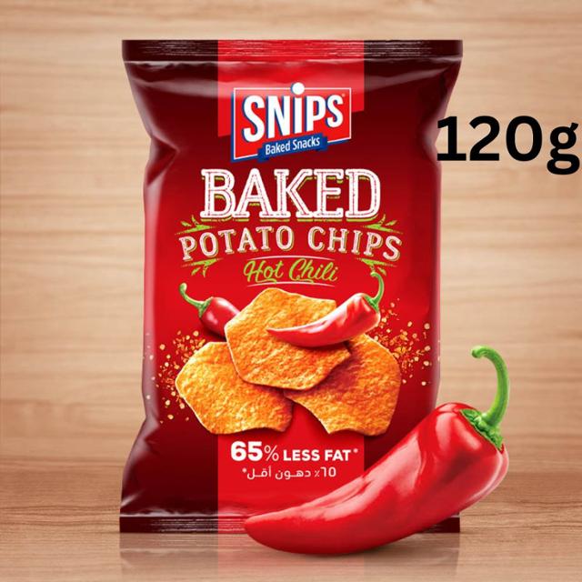 Snips Baked Potato Chips Hot Chili 120g