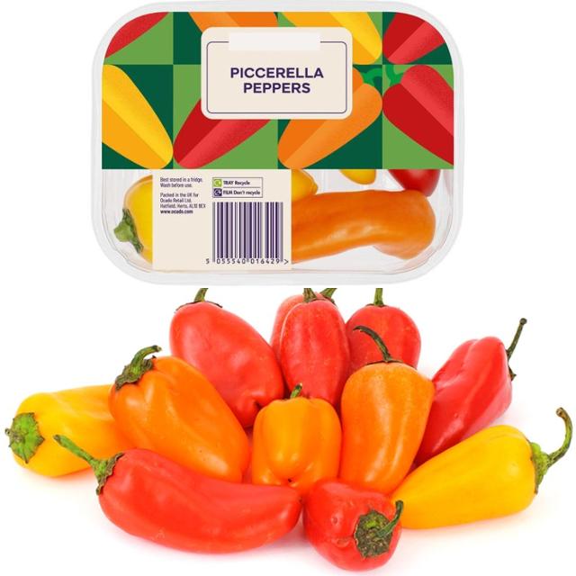 Orange & Red Snack Piccerella Peppers 200g Approx