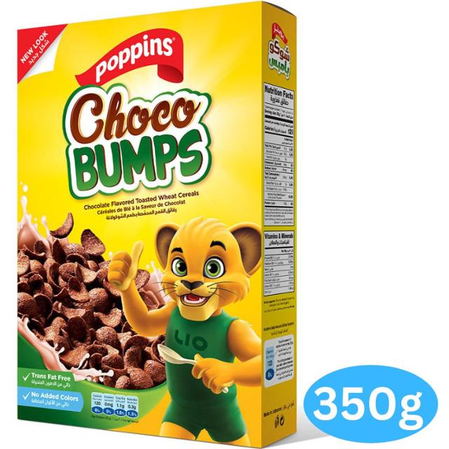 Poppins Choco Bumps 350g