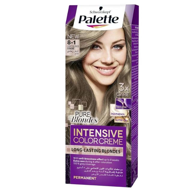 Palette Intensive Color Creme 8-1 Light Blonde Cendre