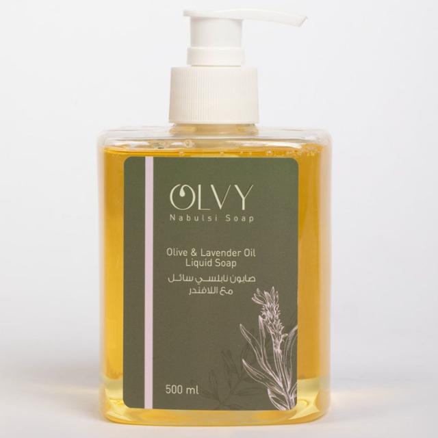 Olvy Nabulsi Soap Olive & Lavender Oil  500ml