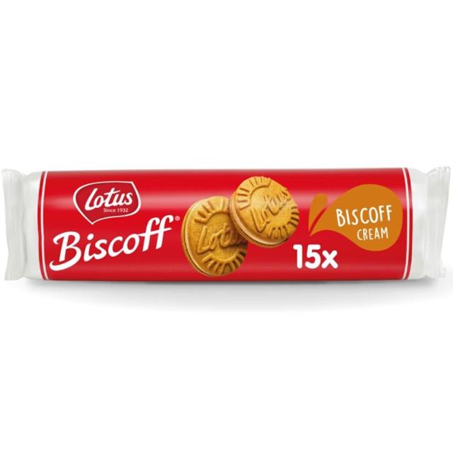 Lotus Biscoff Sandwich Cookie Biscoff Cream, Cookie Butter Flavor Filling Biscuits 150g