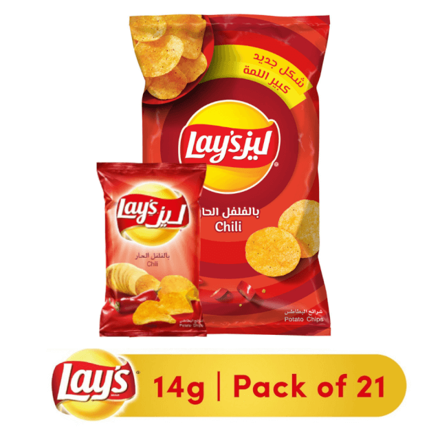 Lays Potato Pepper Chips 14g x 21 Pieces