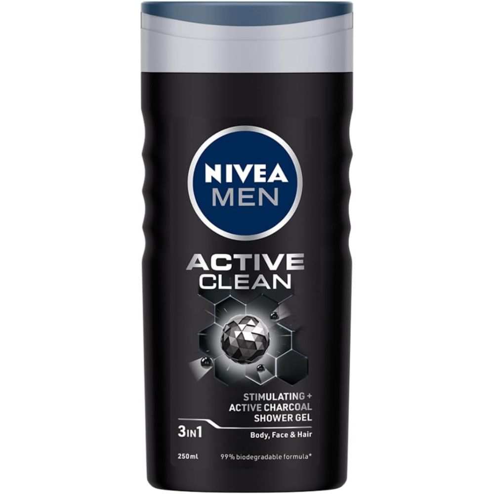 NIVEA Shower Gel Active Clean Shower Gel, 250ml