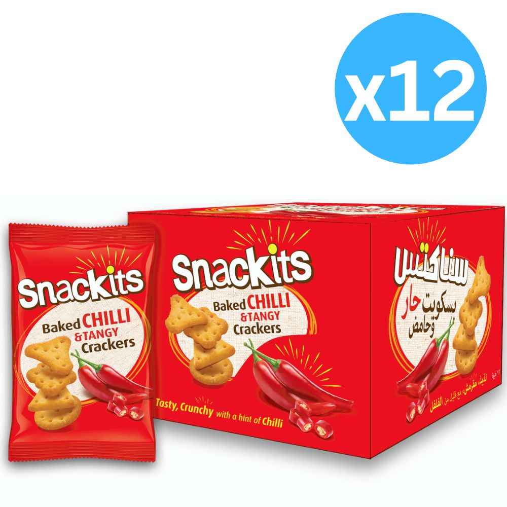 Snackits Chilli & Tangy Baked Bites 12 x 26g