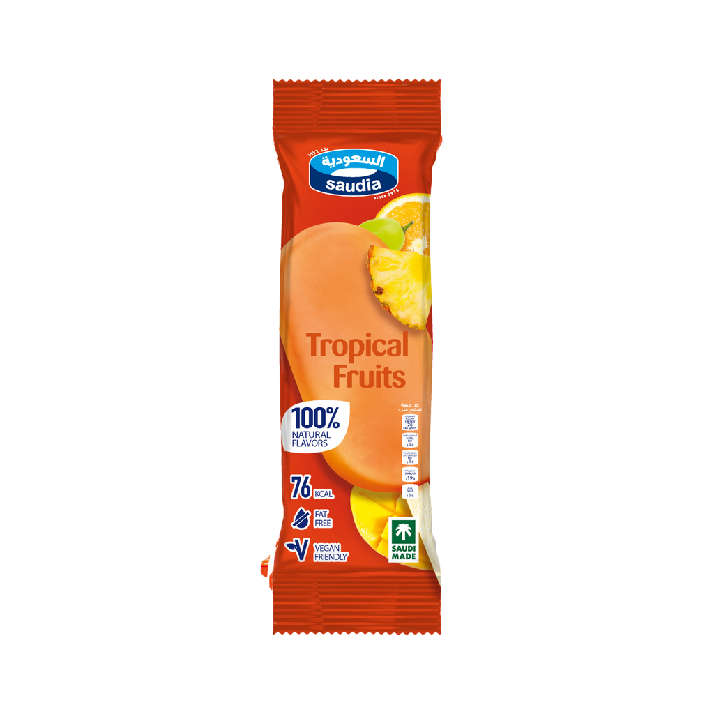 Saudia Tropical Fruits Ice Cream Stick, 80ml
