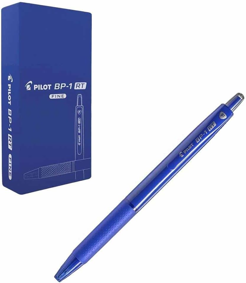 Pilot BP-1 RT Fine Tip Ball Pen, Blue - Pack of 50pcs
