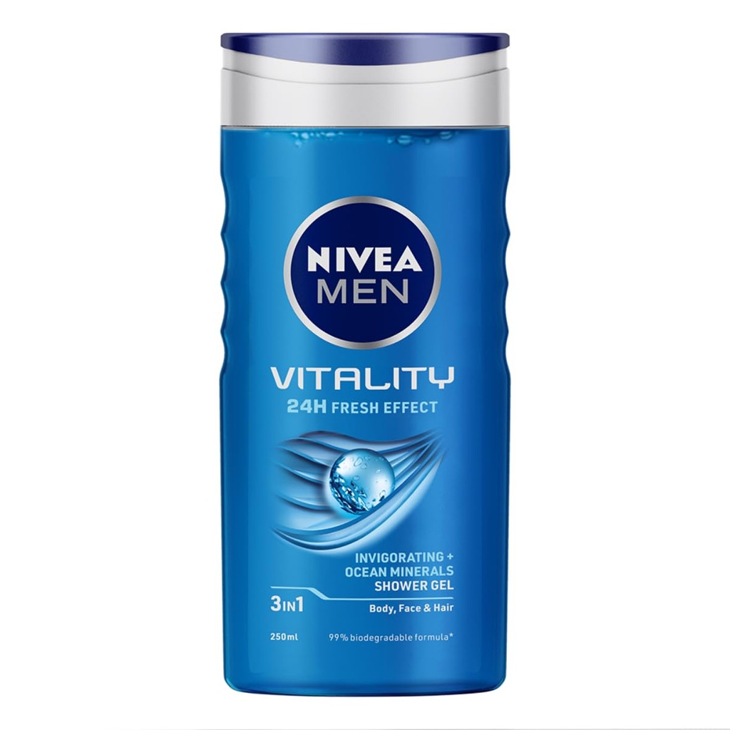 NIVEA MEN Vitality Fresh Body Wash 250ml