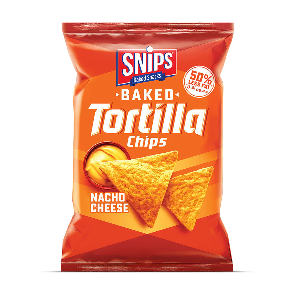 Snips Baked Tortilla Chips Nacho Cheese 130g 