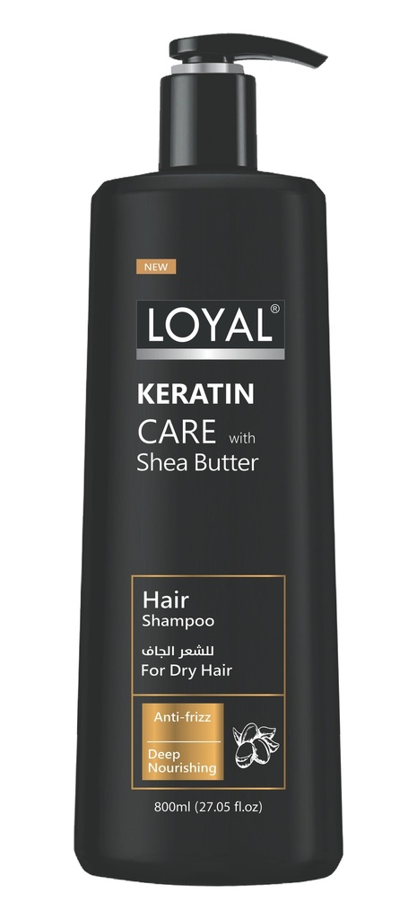 Loyal Hair Shampoo Keratin Care With Shea Butter For Dry Hair 800ml