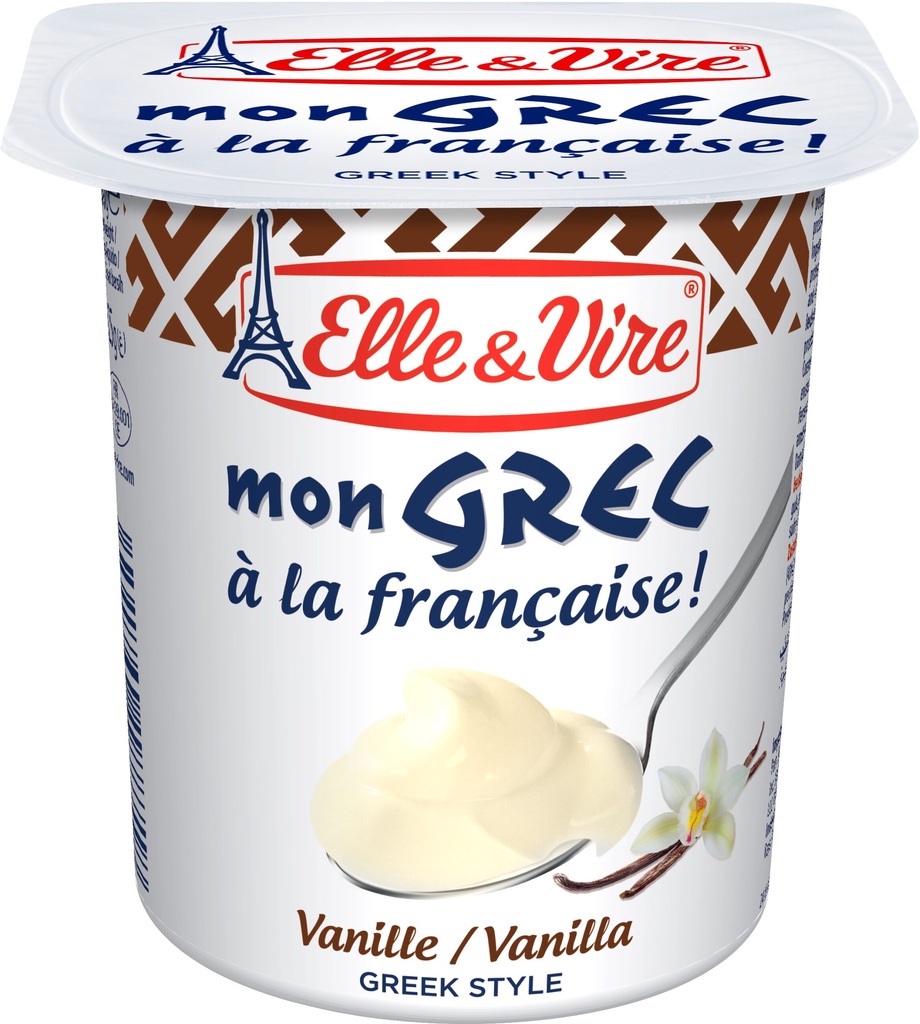 Elle & Vire Mon Grec - Vanilla 125g