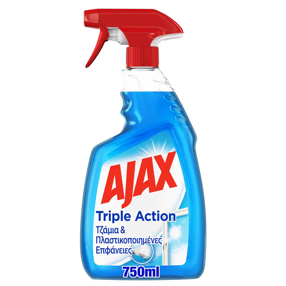Ajax Triple Action Glass Cleaner Spray 750ml