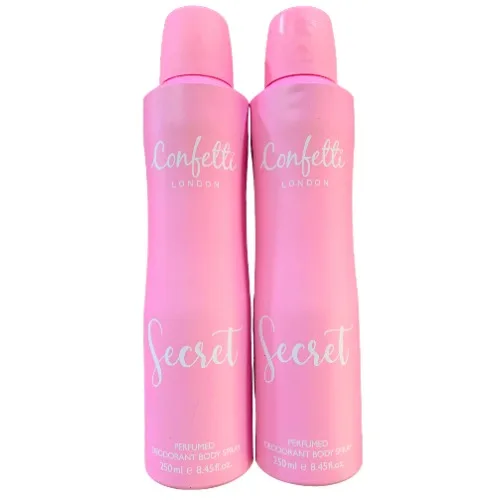 Confetti London Perfumed Deodorant Spray Secret 250ml