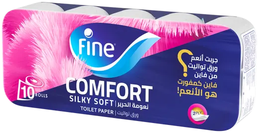 Fine Toilet Comfort Tissues 175 Sheet 2 Ply 10 Rolls 