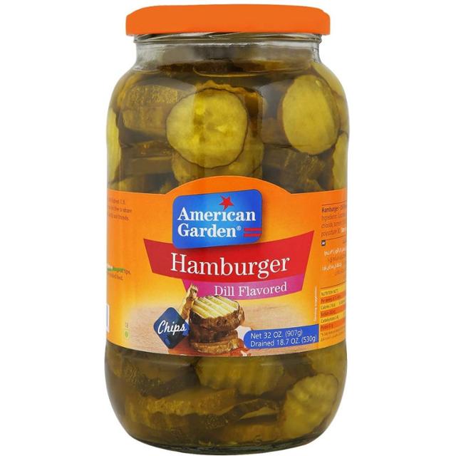 American Garden Hamburger Dill Flavored Pickles 907g