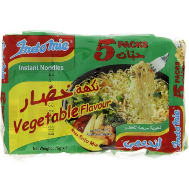 Indomie Vegetable Flavour Instant Noodles 5 x 80g