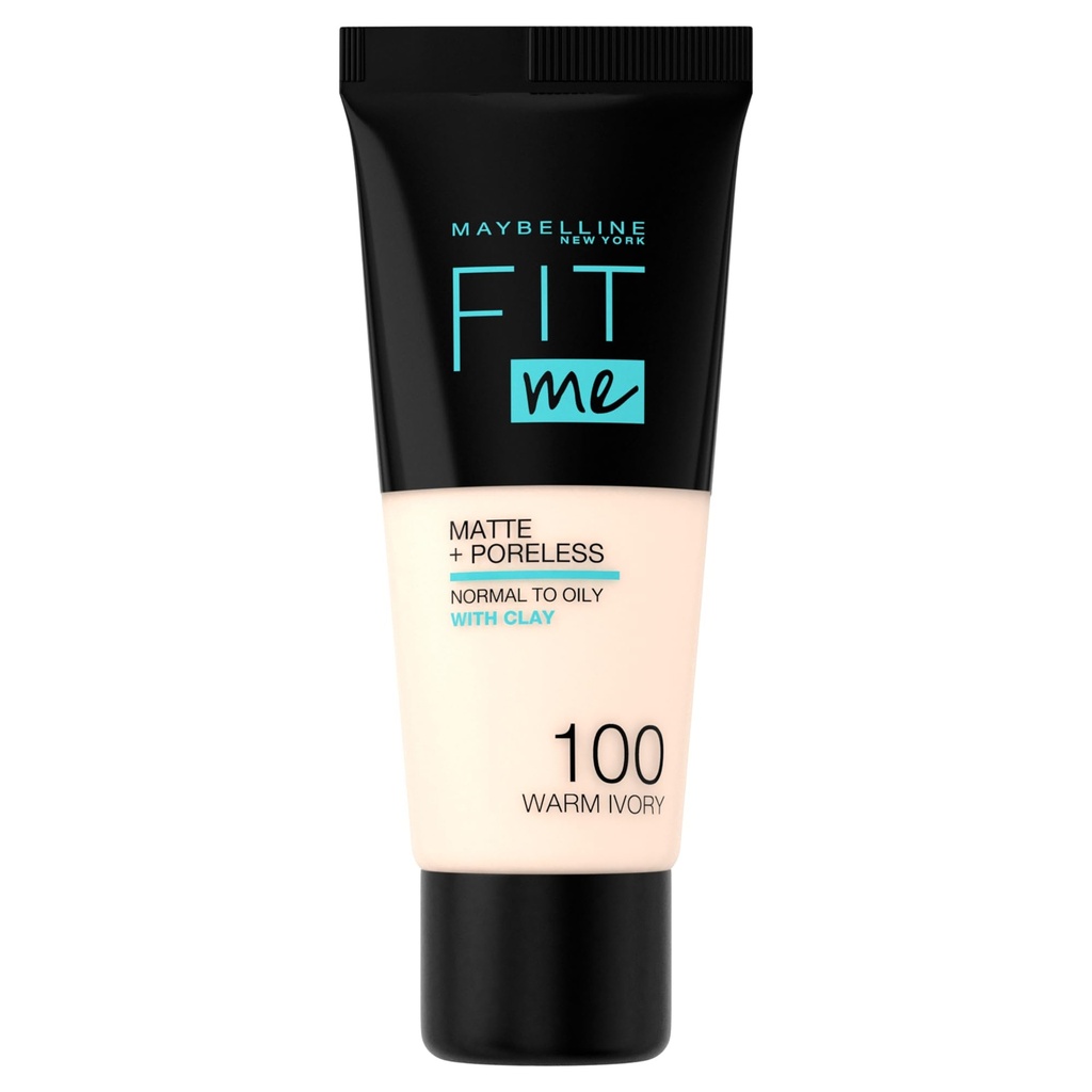 Maybelline New York Fit Me Matte & Poreless Foundation 100 Porcelain 30ml 