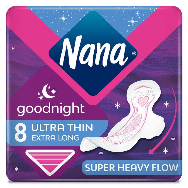 Nana Ultra goodnight pads with wings Pack of 8