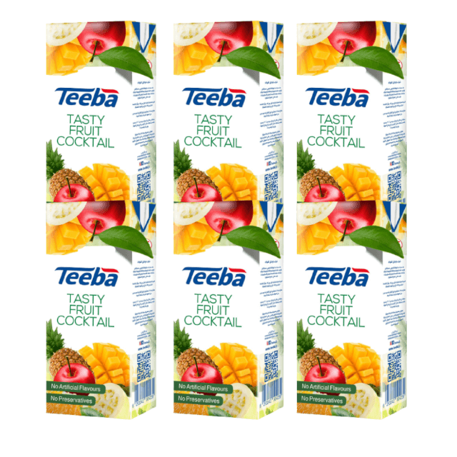 Teeba Tasty Fruit Cocktail 250ml x 6