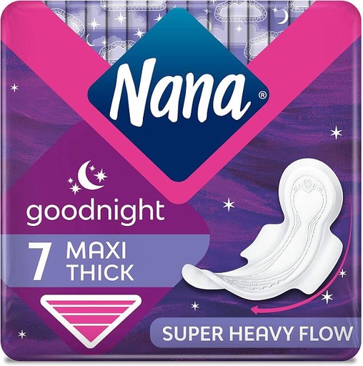 [7322540612899] Nana Goodnight Maxi Wings 7ct