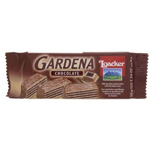 [80001461] Loacker Gardena Milk Chocolate Coated Wafers With Chocolate Cream 38g