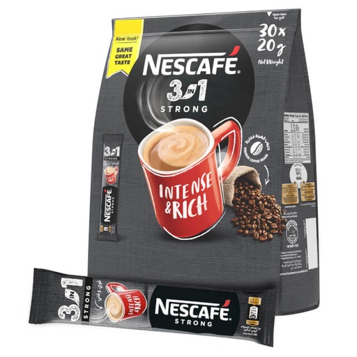 [6294003580421] Nescafe 3in1 Intenso Instant Coffee Mix Sachet 30 x 20g