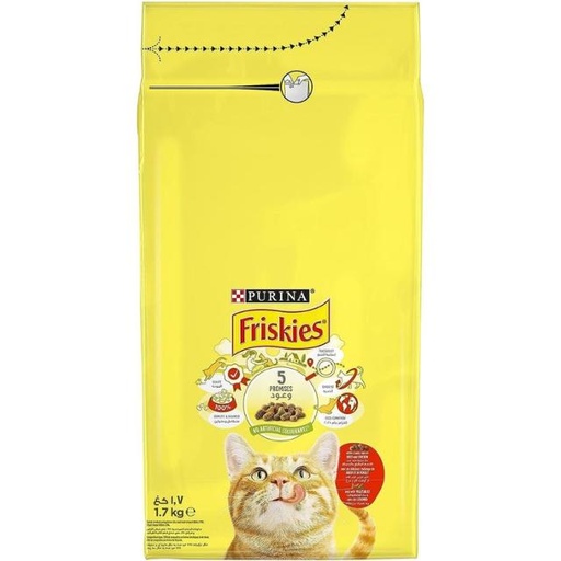 [7613036053112] Purina Friskies With Beef, Chicken, And Vegetables 1.7kg